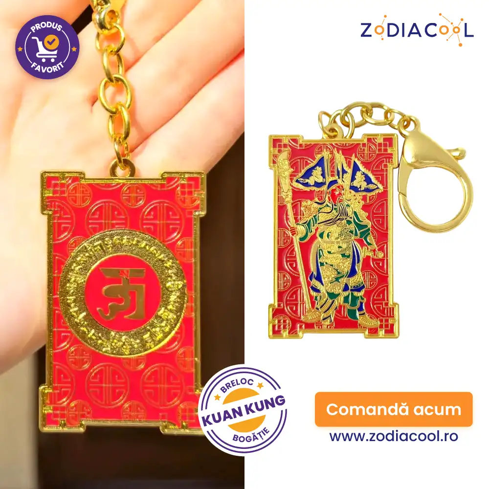Breloc Kuan Kung cu 5 steaguri Dragon