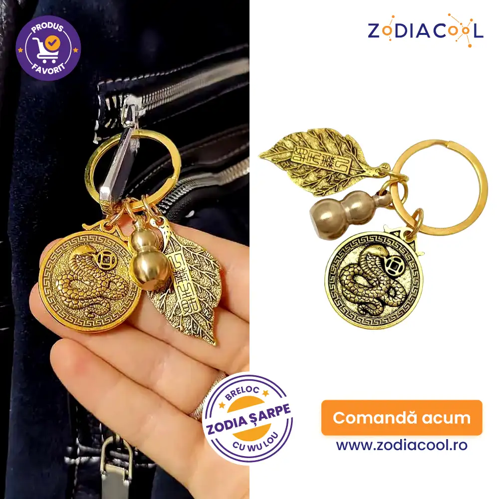 Breloc zodia Șarpe cu WuLou