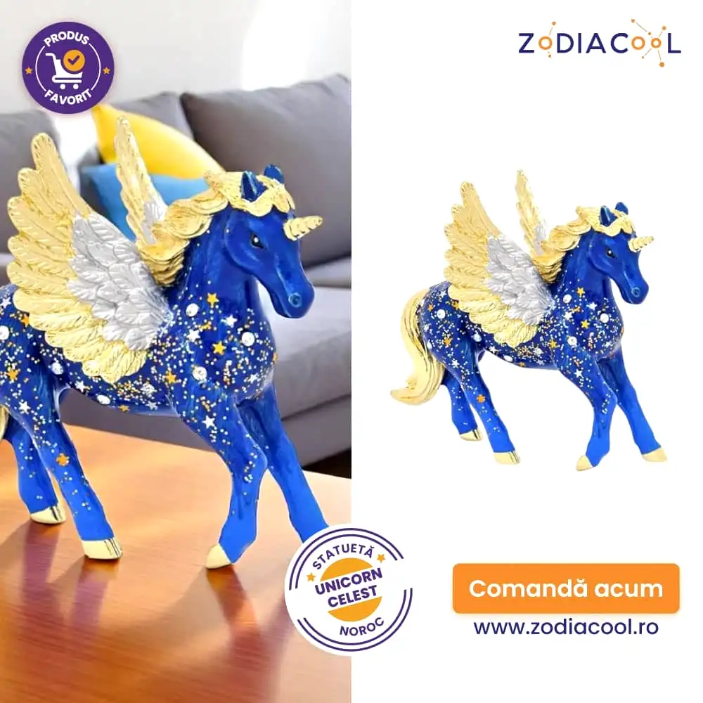 Statuetă Unicorn Celest