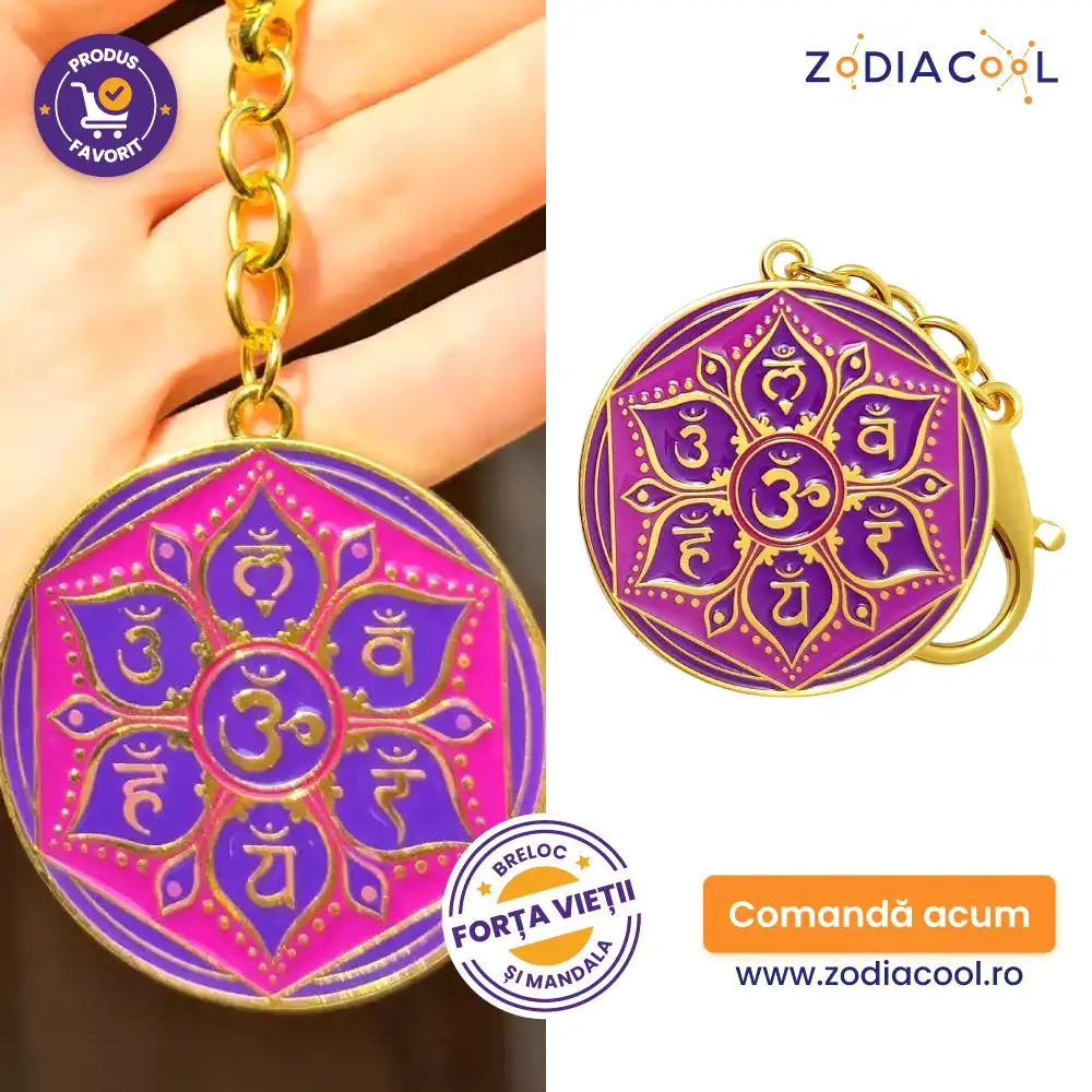 Breloc Forța Vieții și Mandala