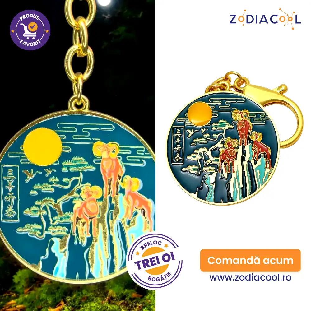 Breloc trei oi pe munte