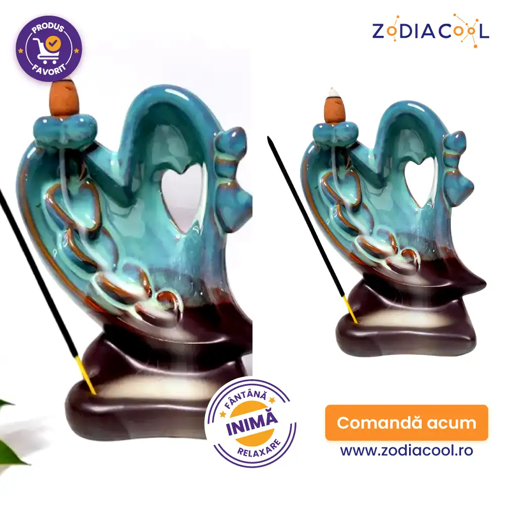 Fântână forma inima pentru conuri parfumate