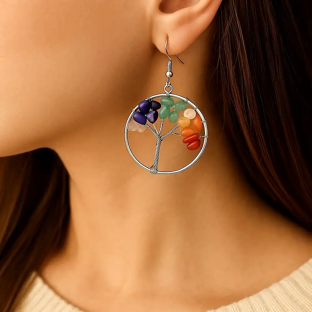 Cercei copacul vieții 7 chakra