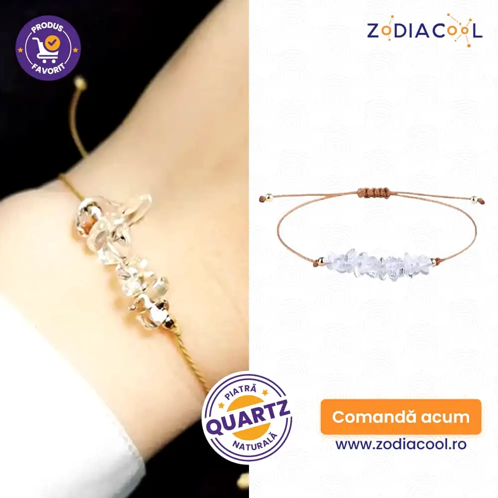 Brățară șnur cuarț