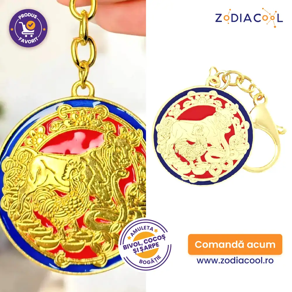 Breloc Amuleta aliați Bivol