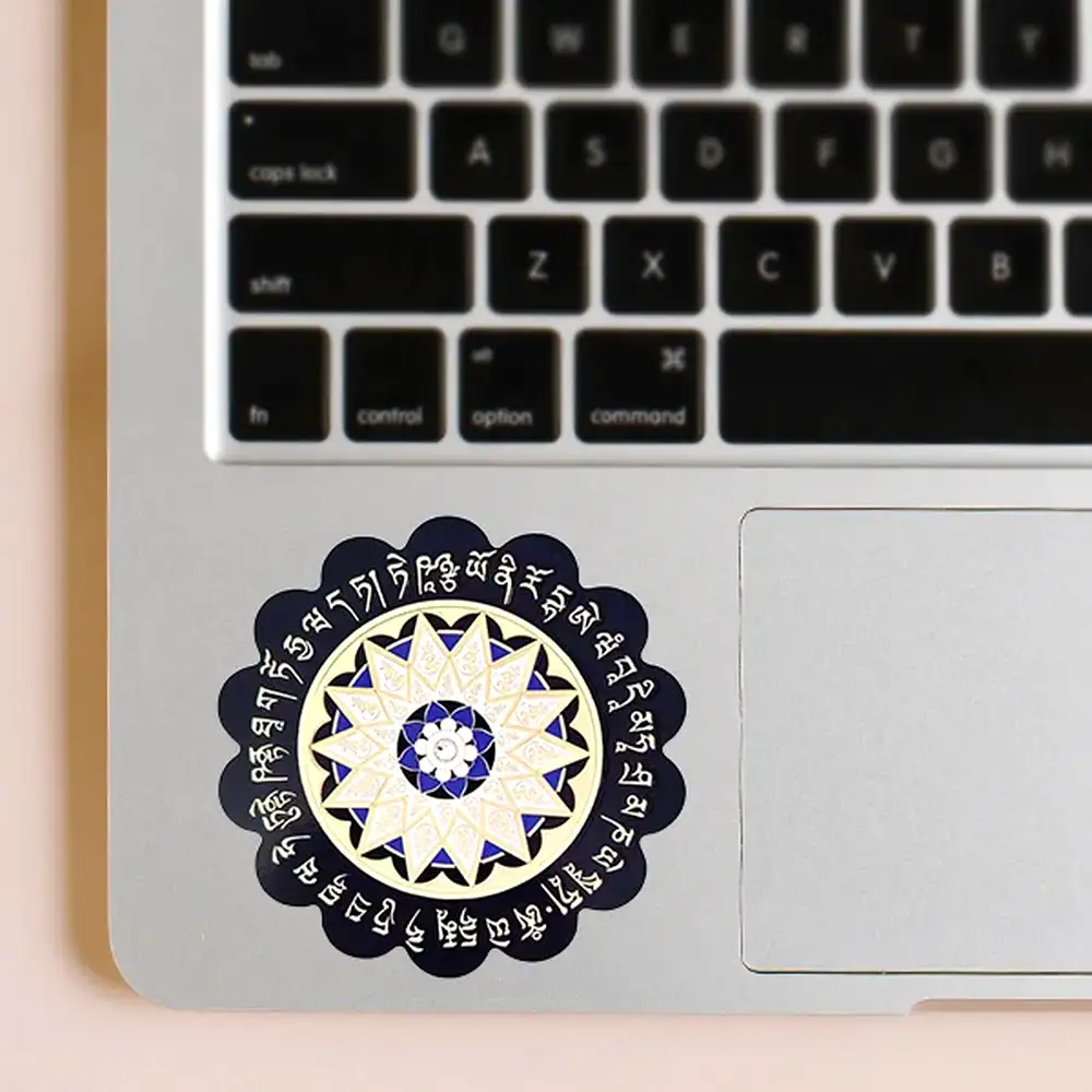 Sticker 28 Silabe Hum cu Lotus