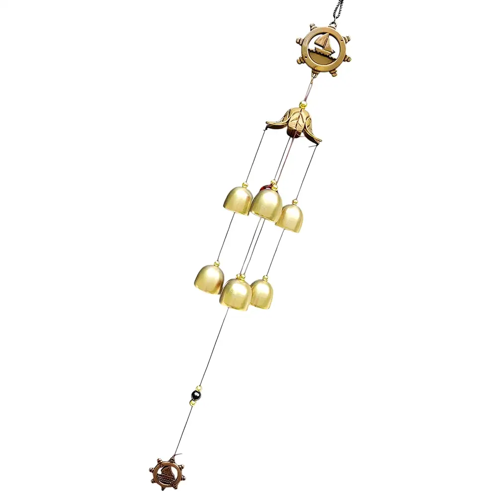 Clopoței de vânt din metal și lemn