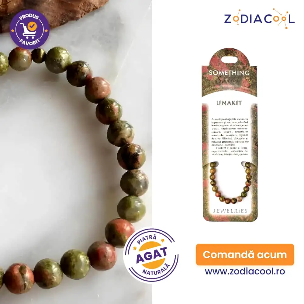 Set bratara Unakit cu felicitare personalizata