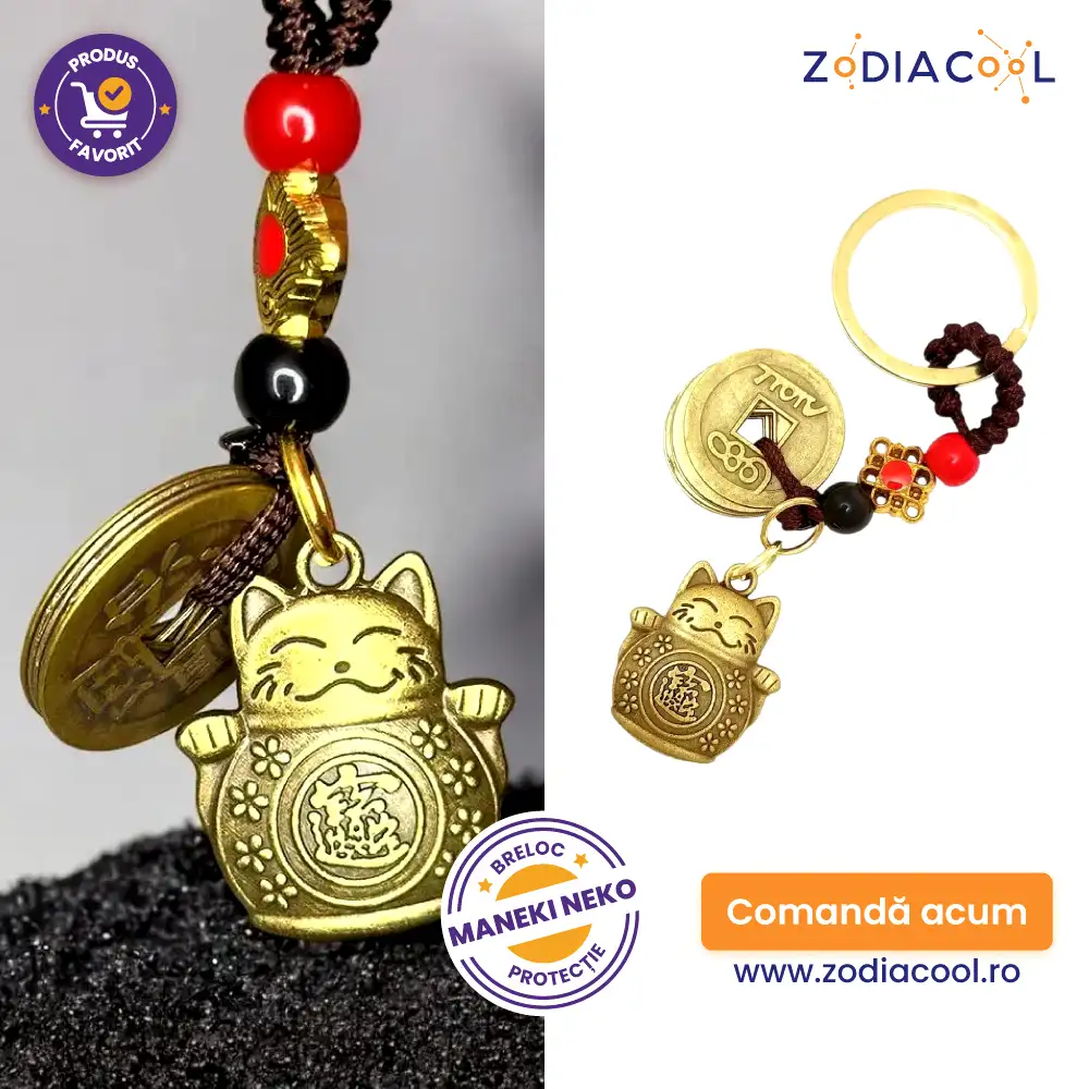 Breloc Pisica Maneki Neko