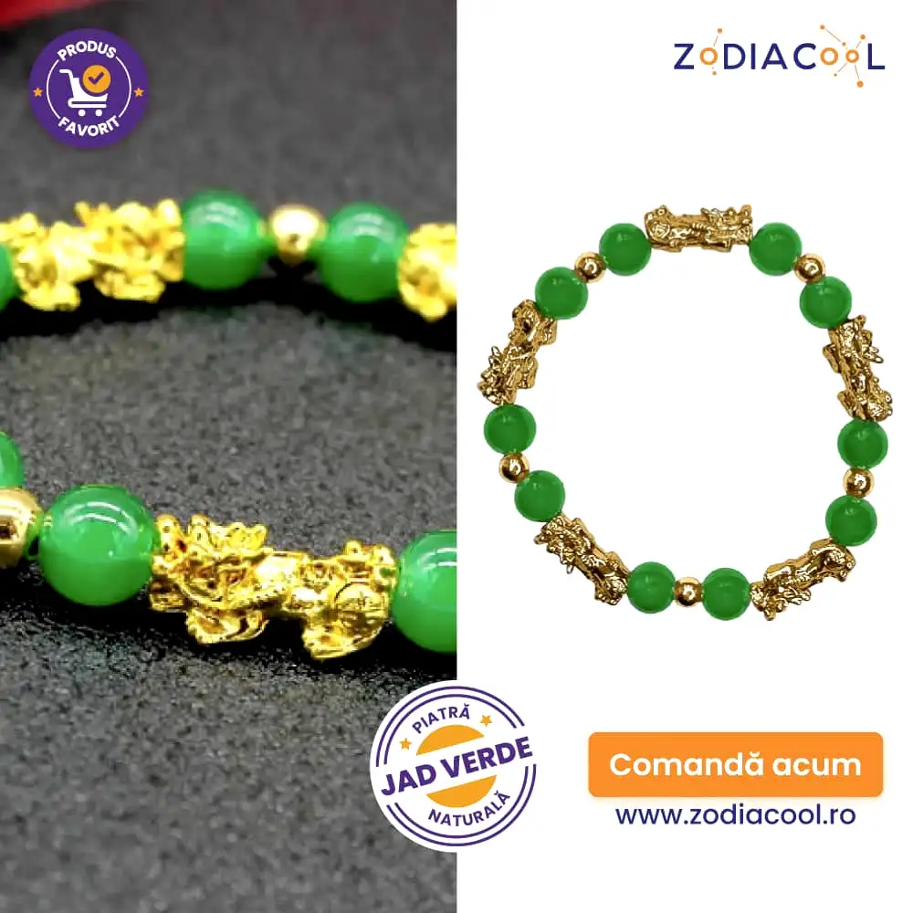 Bratara Pi Xiu si jad verde