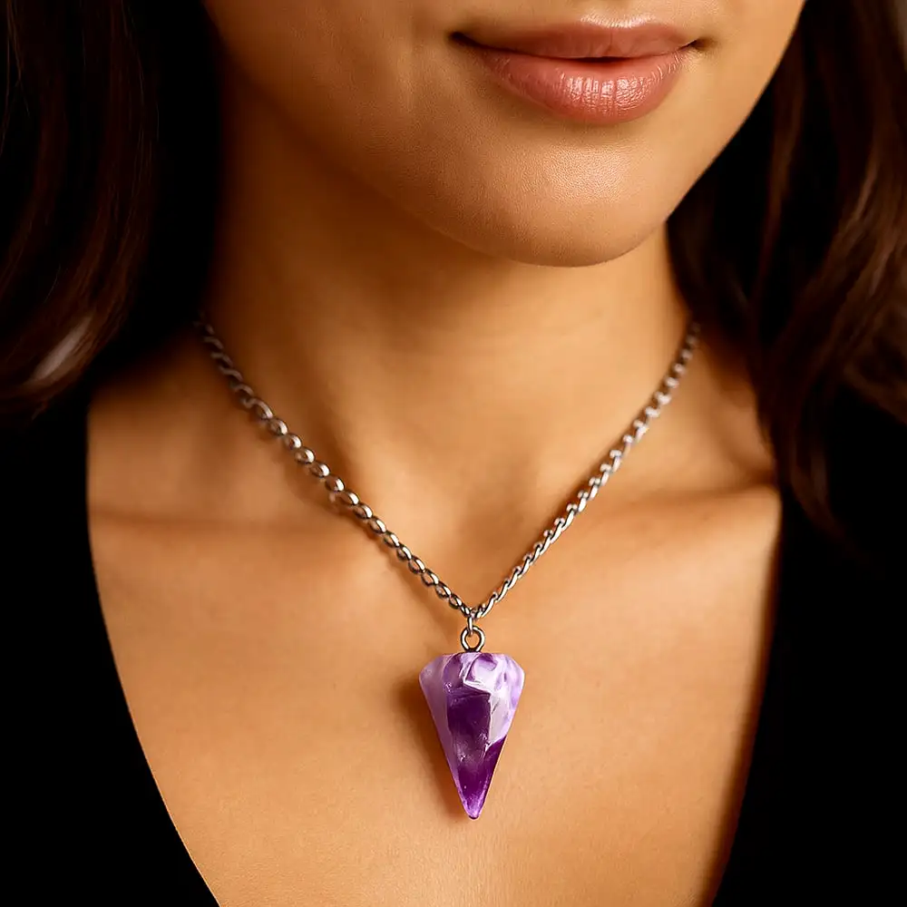 Pendul piatra de ametist