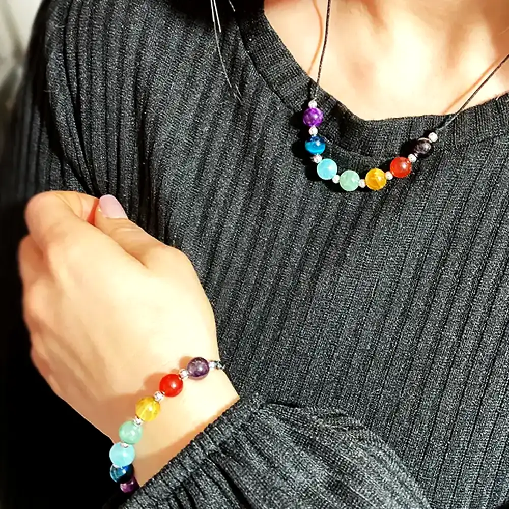 Bratara argint 925 cu 7 chakre