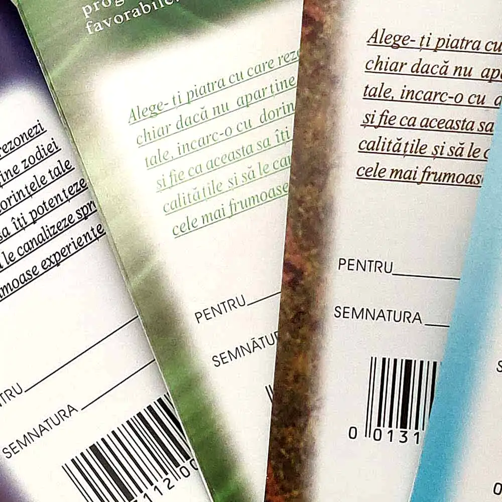 Set bratara Opal pietre cu felicitare personalizata