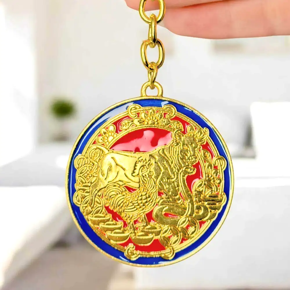 Breloc Amuleta aliați Bivol