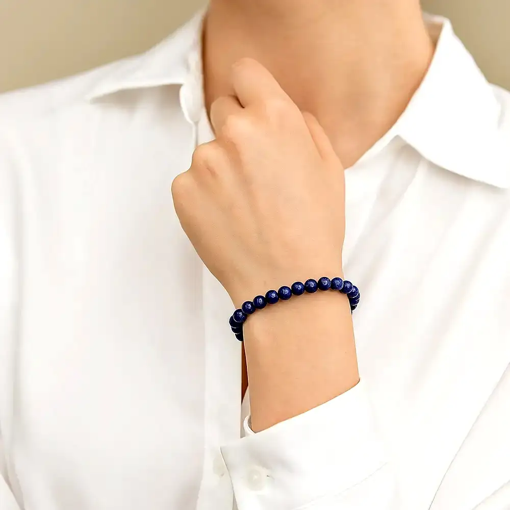 Set bratara Lapis lazuli felicitare personalizata