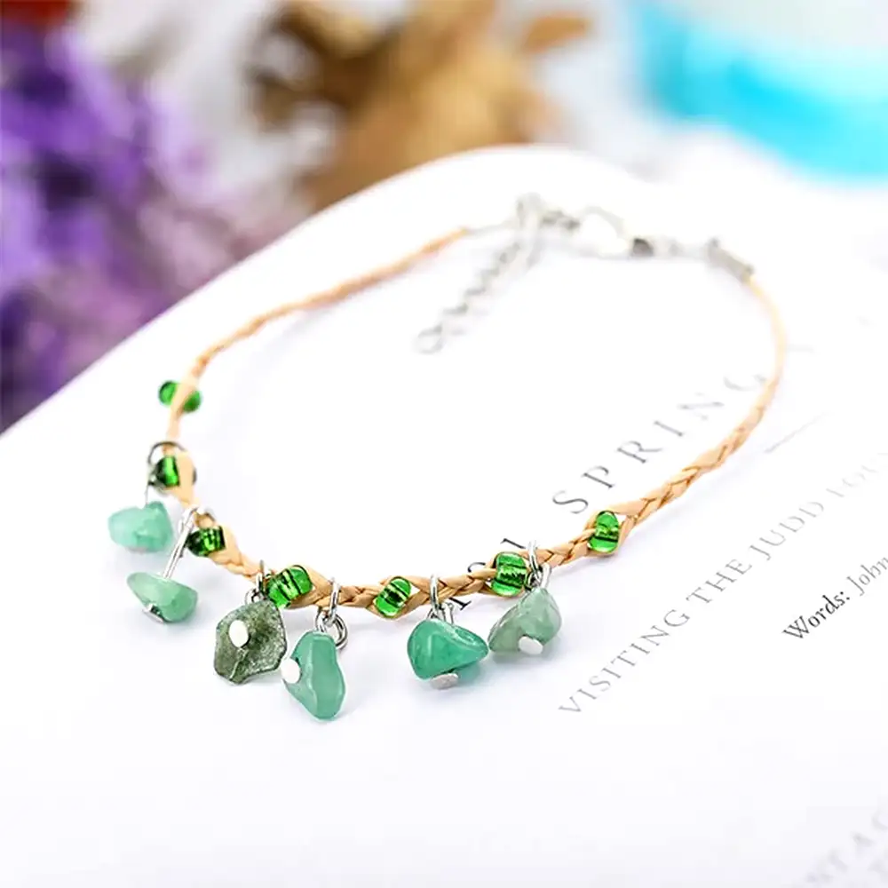 Brățară Boho Aventurin cu ideograma prosperității