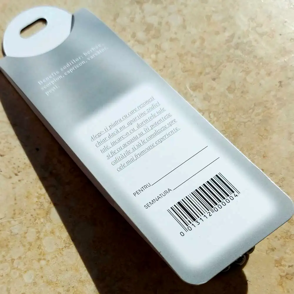 Set bratara Hematit cu felicitare personalizata