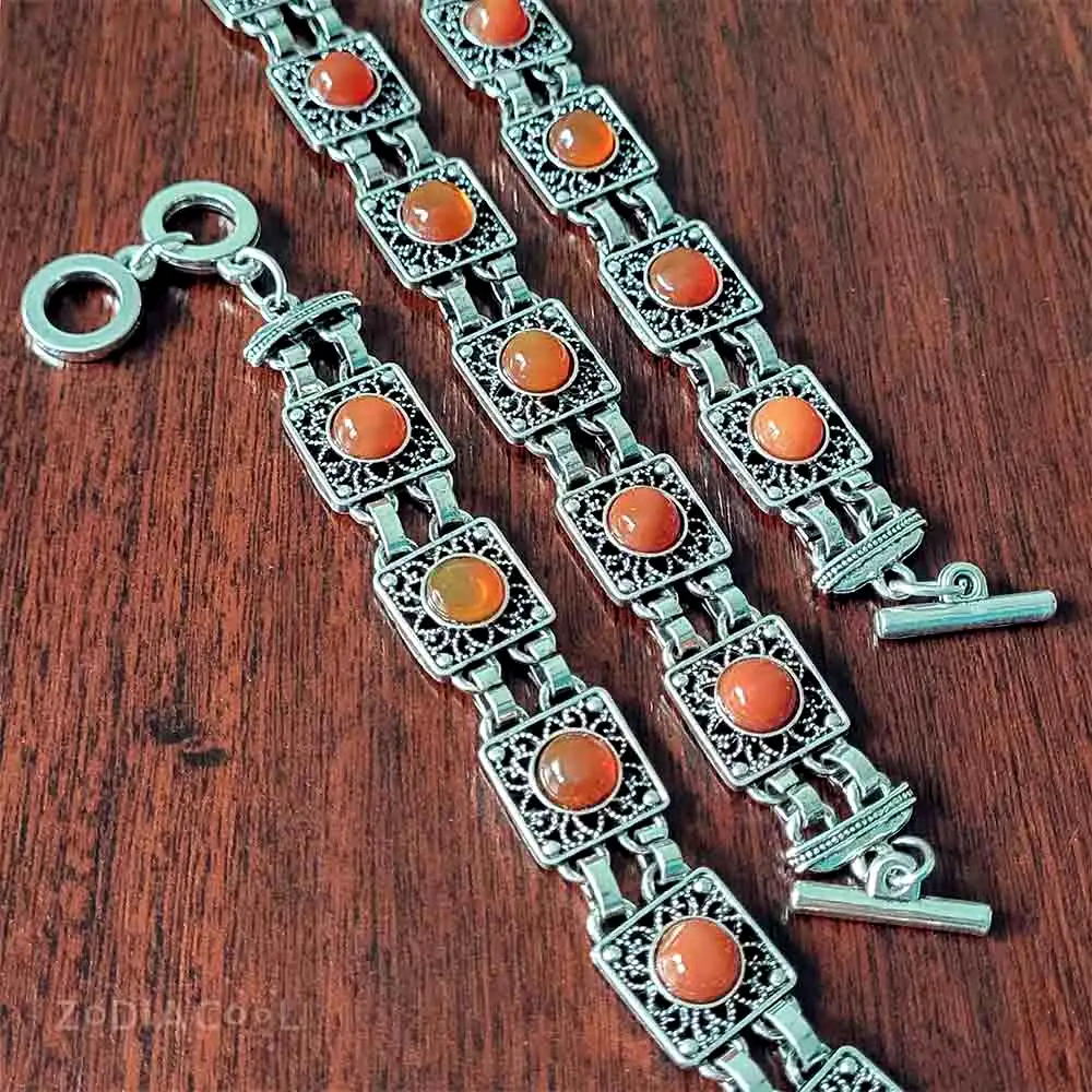 Bratara 6 pietre carneol