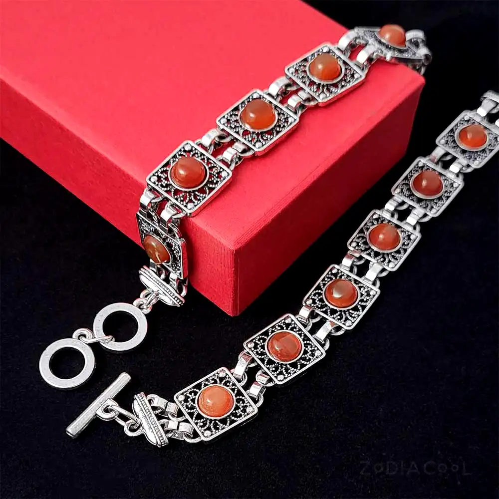 Bratara 6 pietre carneol