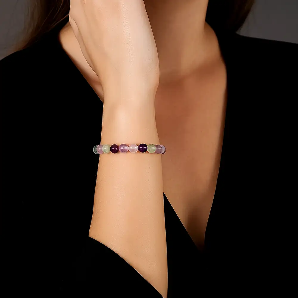 Set bratara Fluorina cu felicitare personalizata