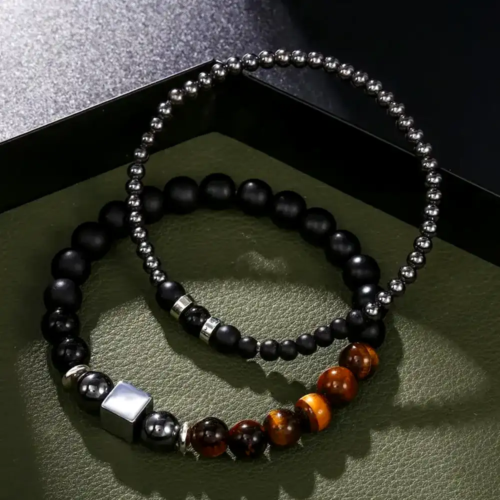 Set 2 bratari dublă magnetică