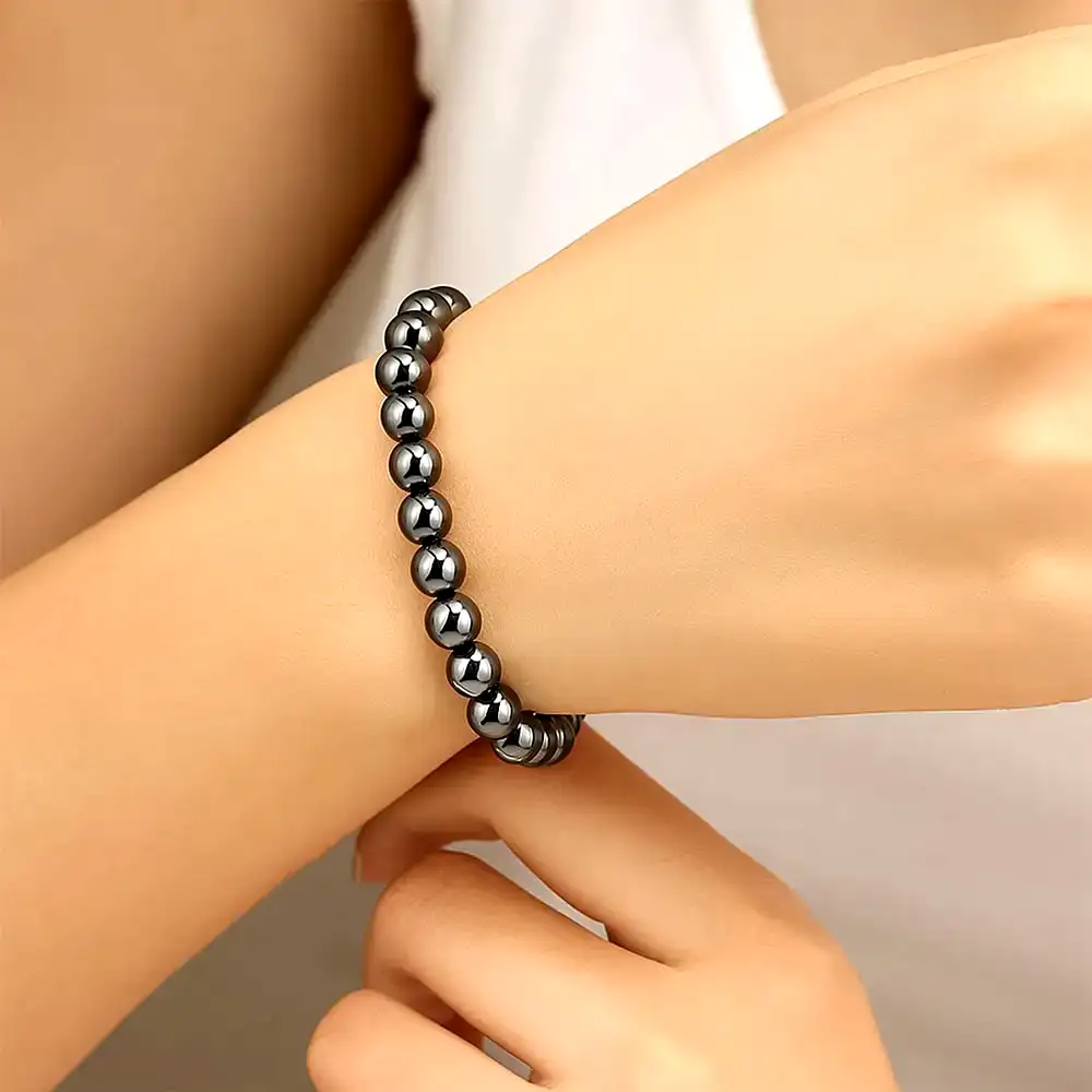 Set bratara Hematit cu felicitare personalizata