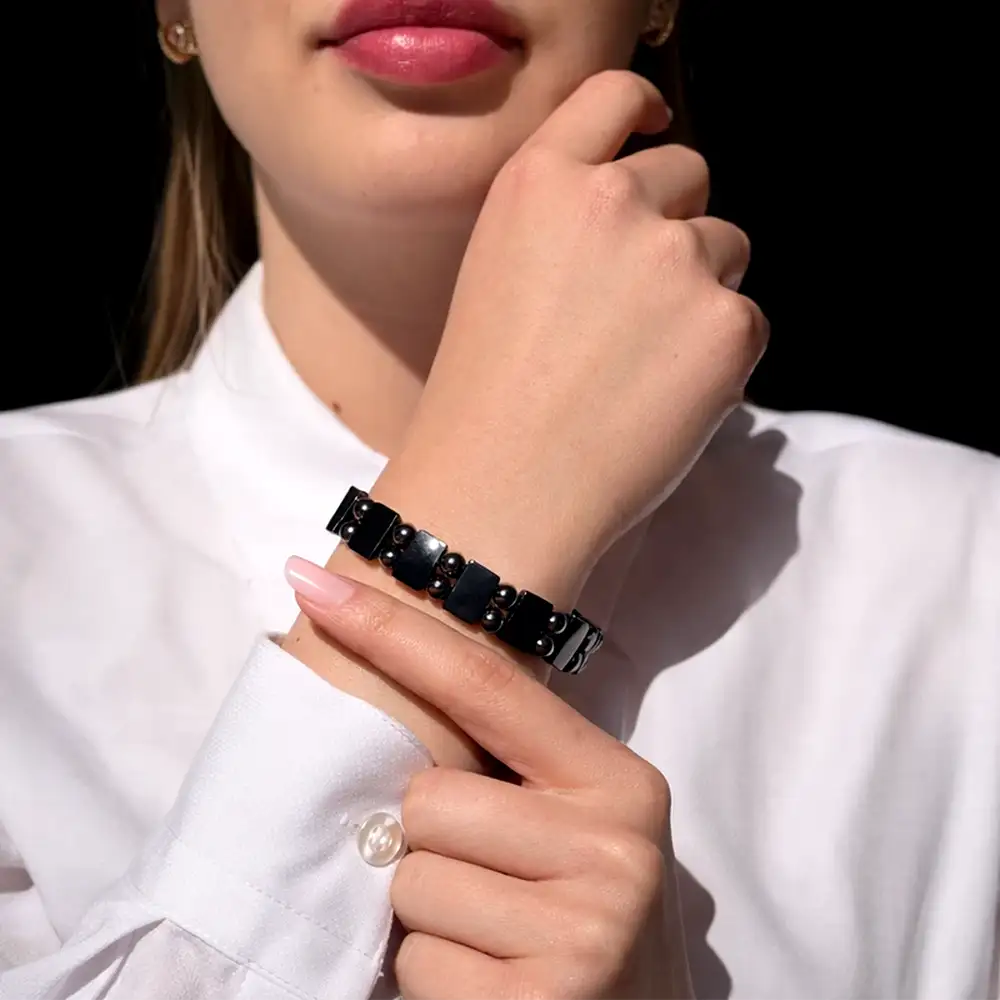 Bratara magnetica piatra Hematit