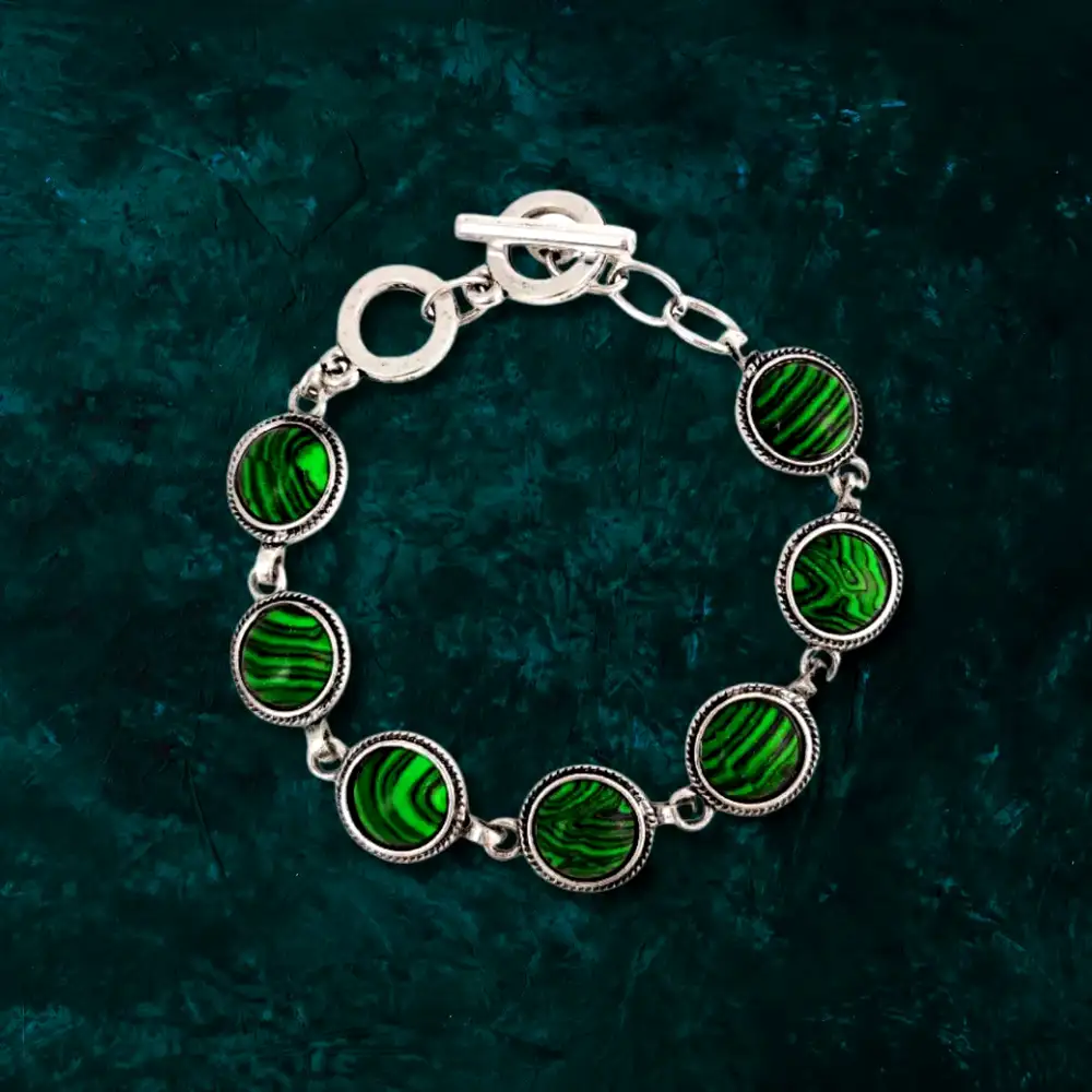 Bratara 7 pietre Malachit