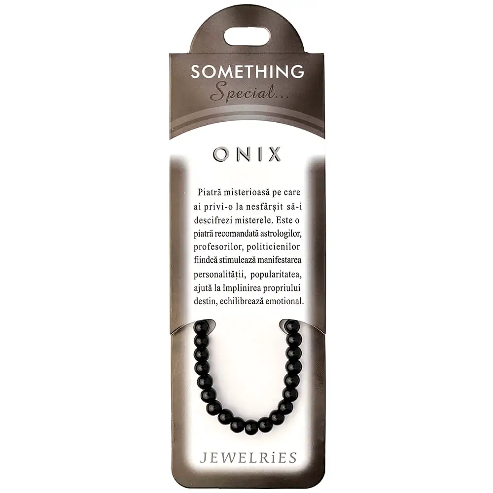 Set bratara Onix cu felicitare personalizata