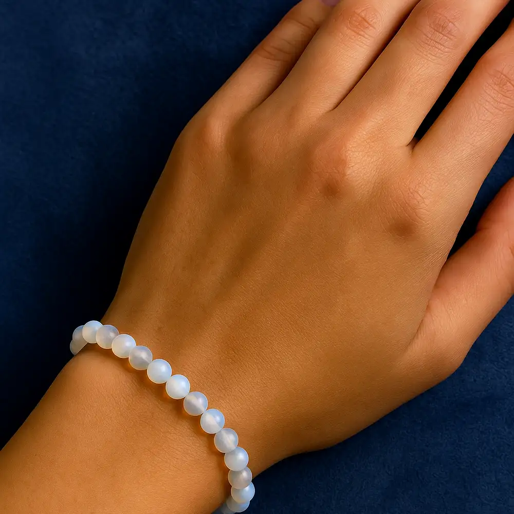 Set bratara Opal pietre cu felicitare personalizata