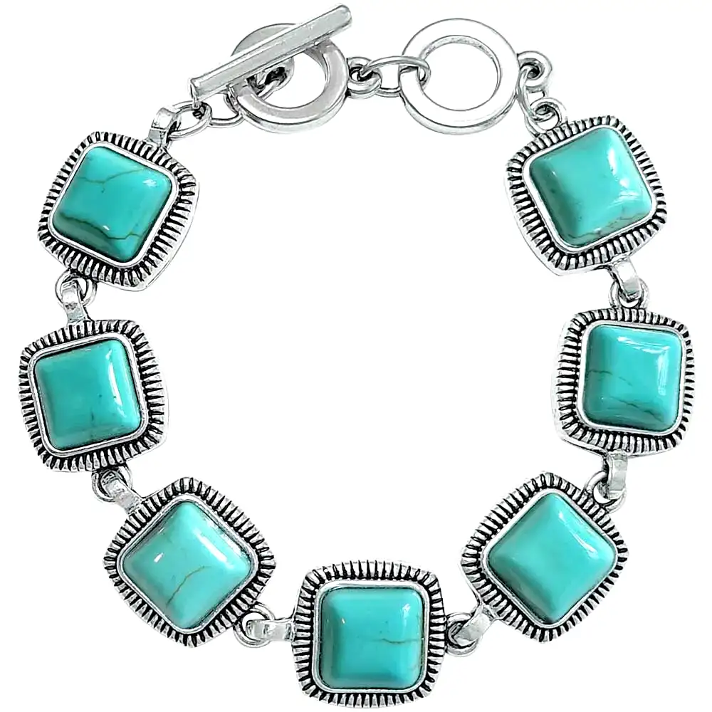 Set brățară și inel Turcoaz