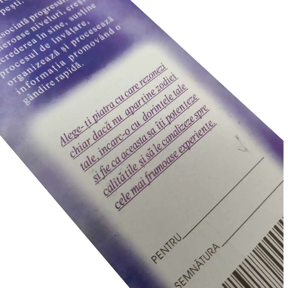 Set bratara Fluorina cu felicitare personalizata