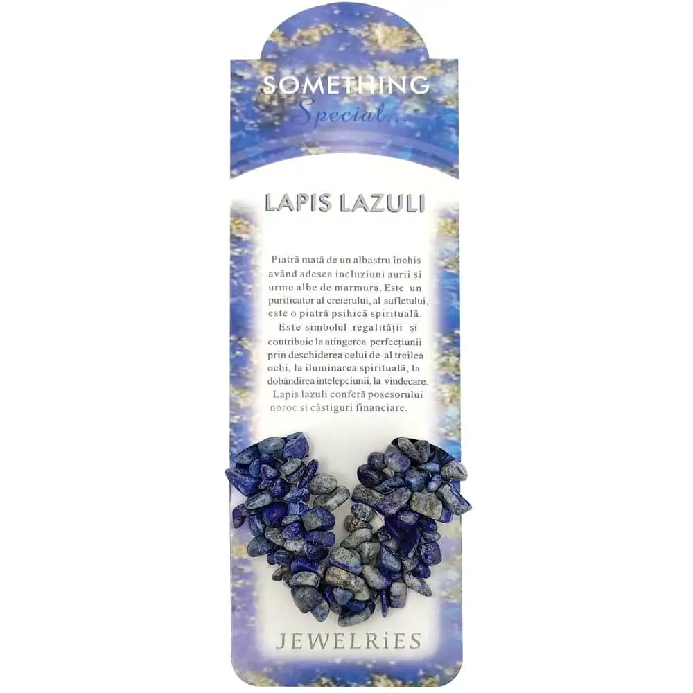 Set brățară Lapis Lazuli cu felicitare personalizata