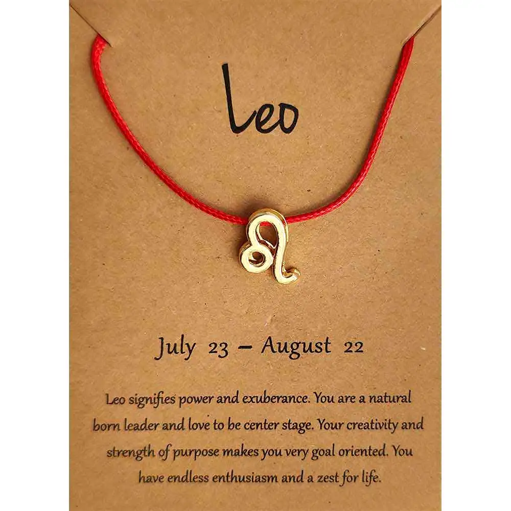 Bratari cu snur zodiia Leu