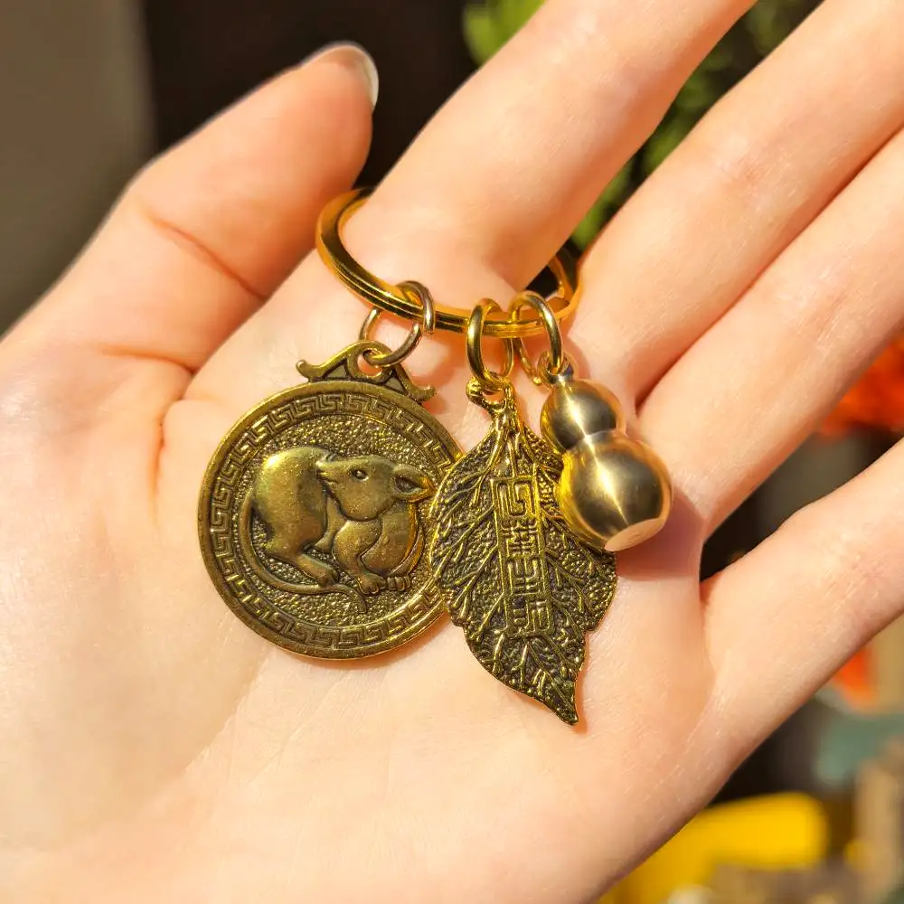 Breloc zodia Șobolan cu Wu Lou