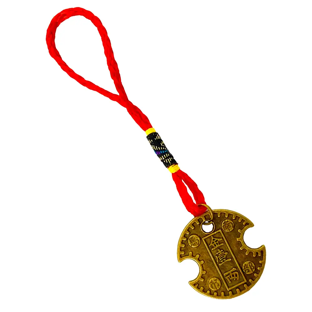 Amuleta cu moneda lacat pentru bani si noroc