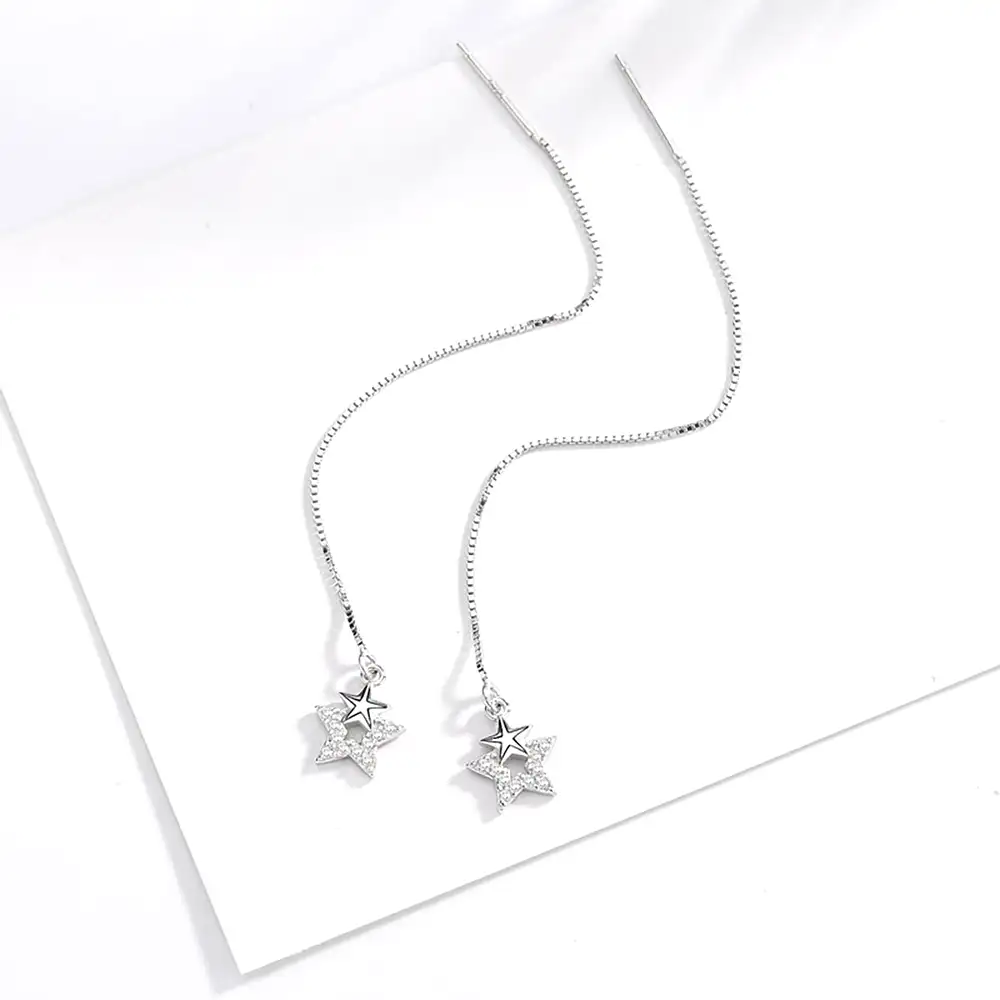 Cercei lungi din argint 925