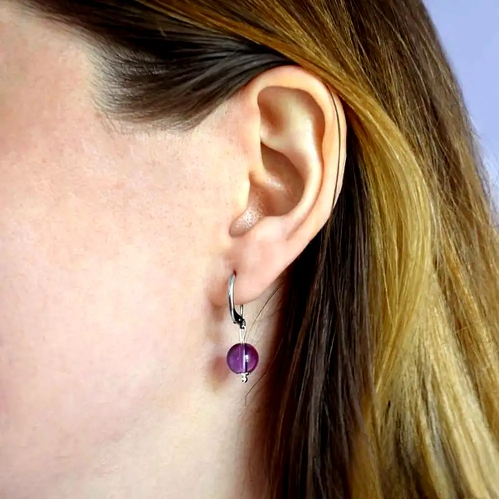 Cercei pietre Ametist