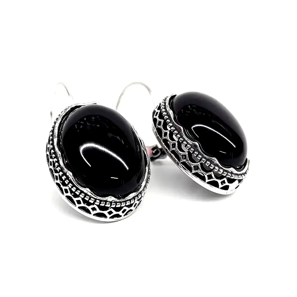 Cercei cu piatra semiprețioasă Onix