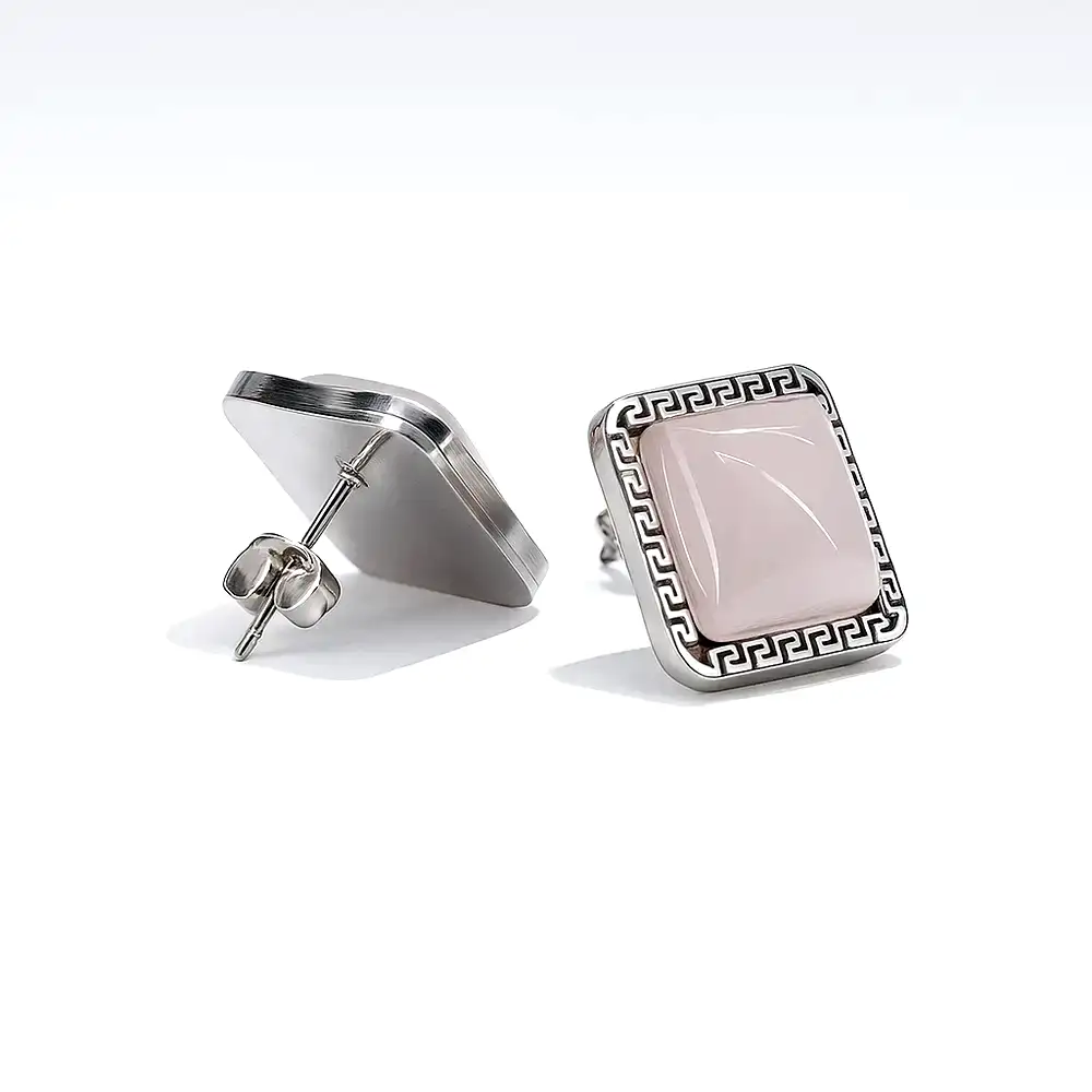 Cercei Cuart Roz cu pin