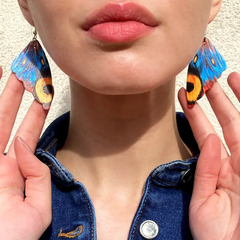 Cercei fluture aripi