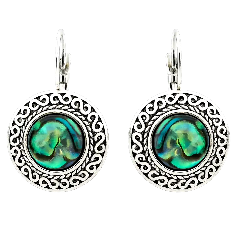 Cercei Mother of Pearl piatra nacru sau sidef