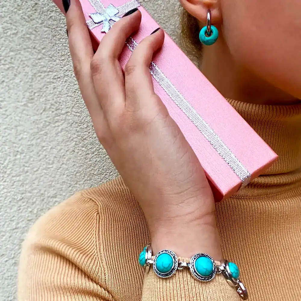 Set cadou pietre turcoaz