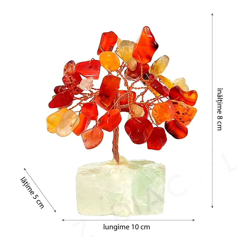 Copac cu cristale Carneol si Agate