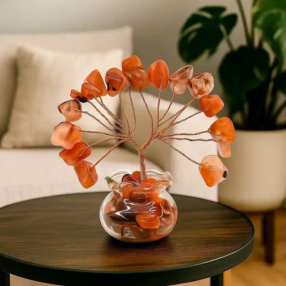 Copăcei din pietre Carneol