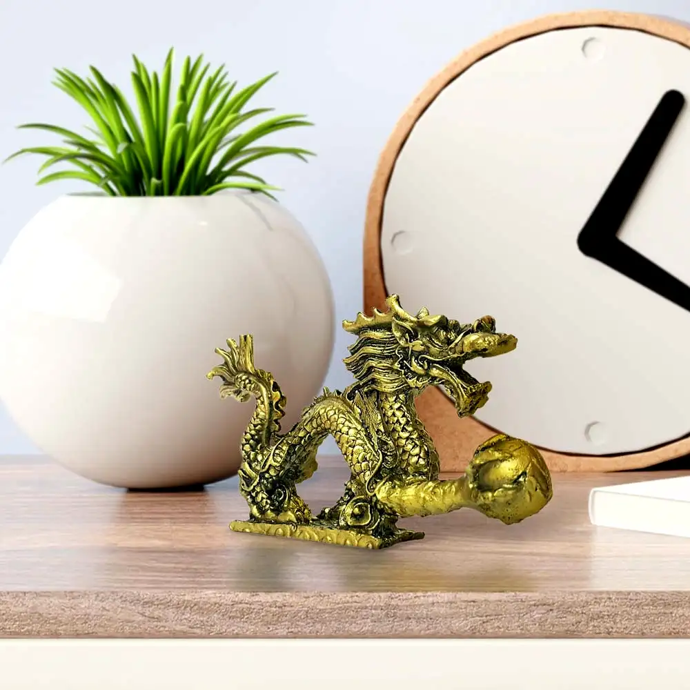 Dragon norocos feng shui cu perla nemuririi pentru bogatie