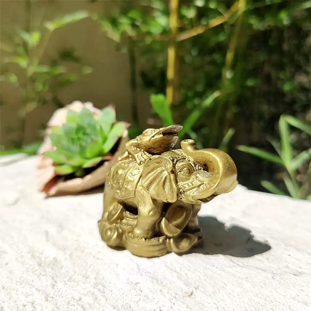 Elefant cu broasca in spate