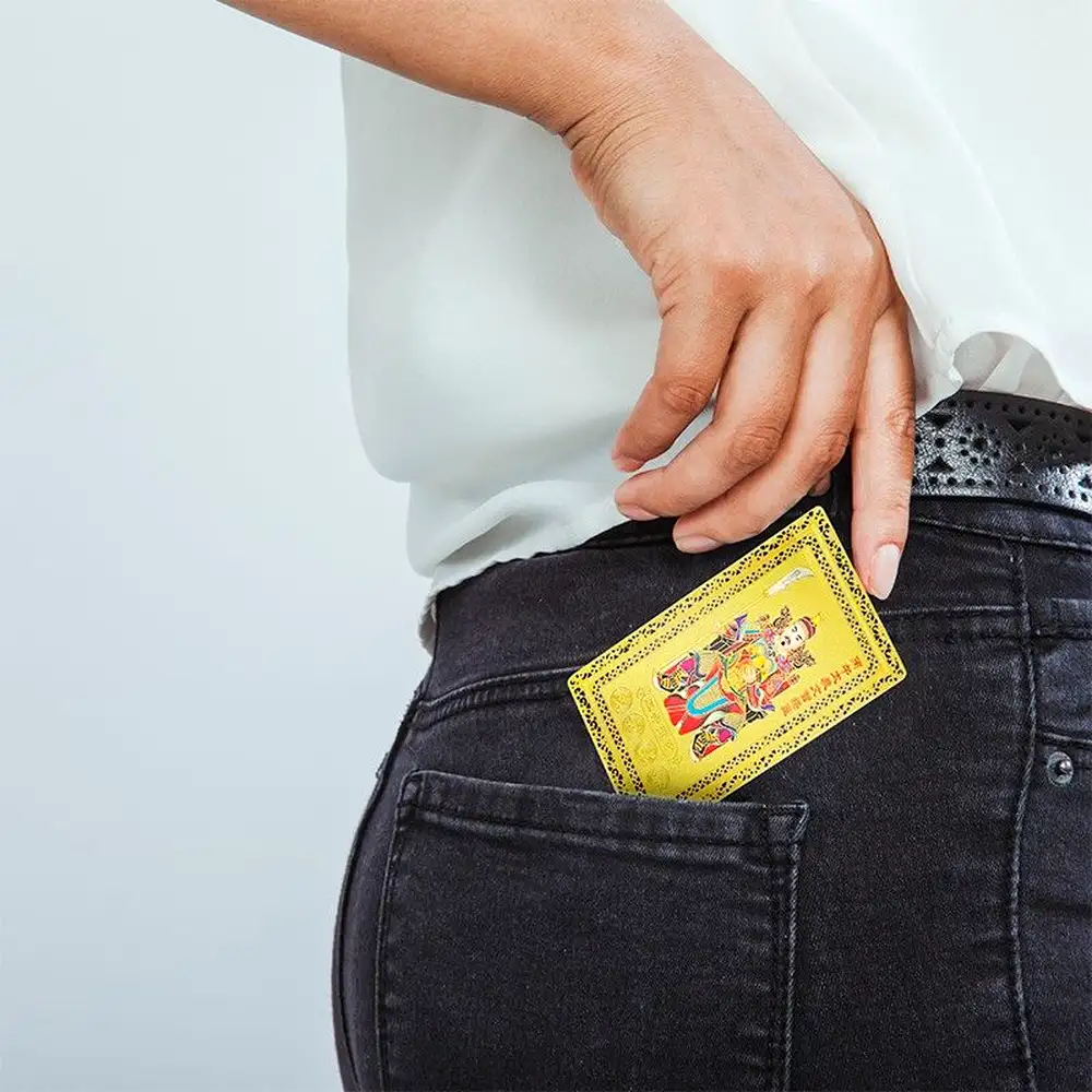 Card metalic Feng Shui cu Tai Sui