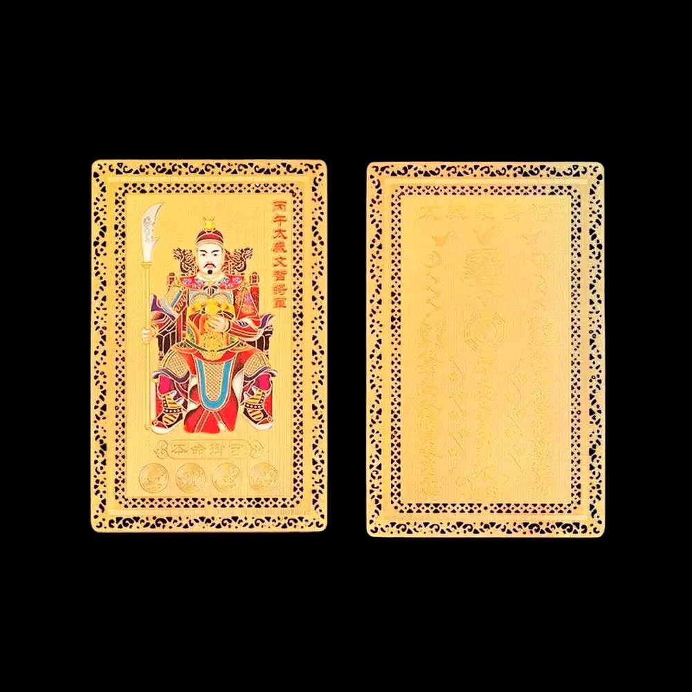 Card metalic Feng Shui cu Tai Sui