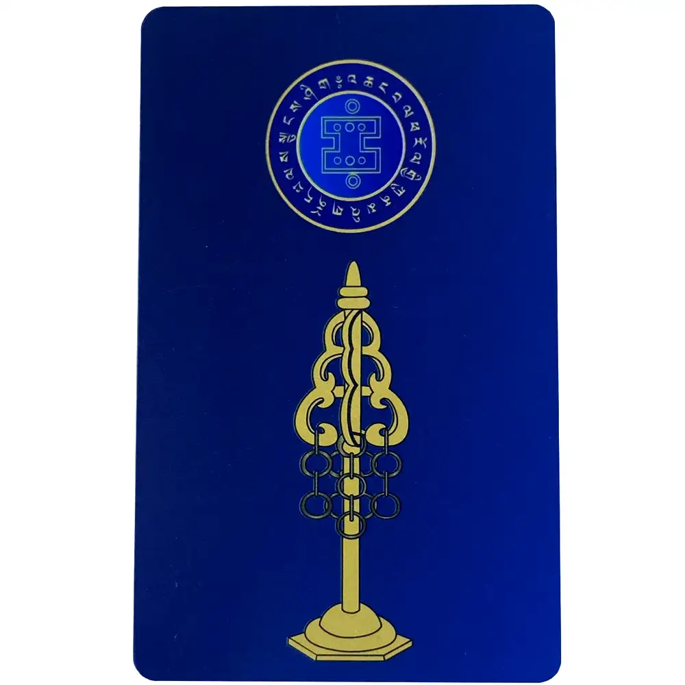 Card 3 gardieni ai ușii cu toiagul Ksitigarbha